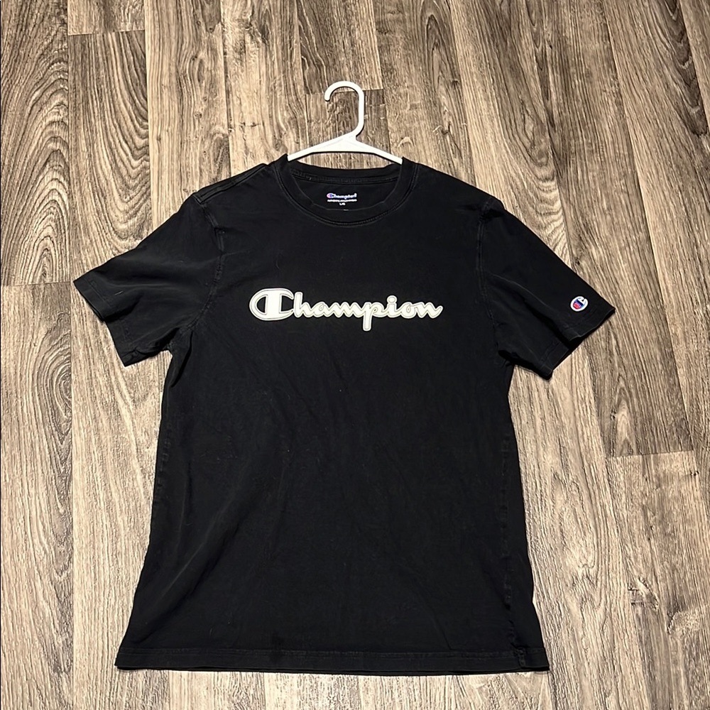 Champion Black Short Sleeve Tee
